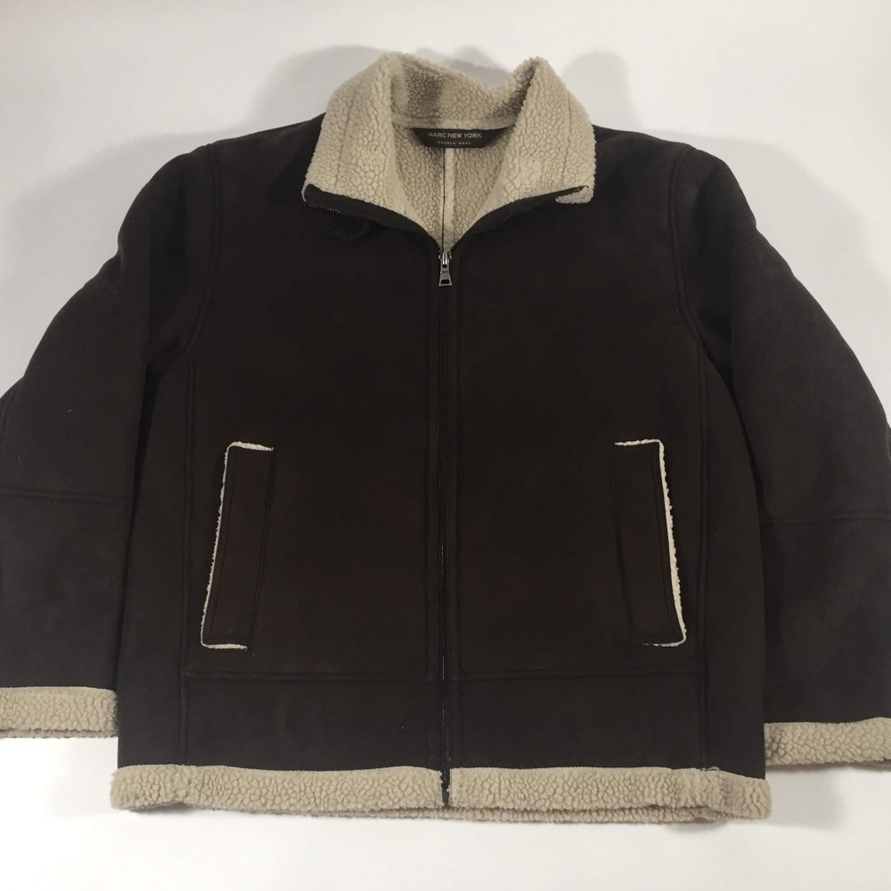 Marc New York 100% Poleyster Brown Shell Jacket